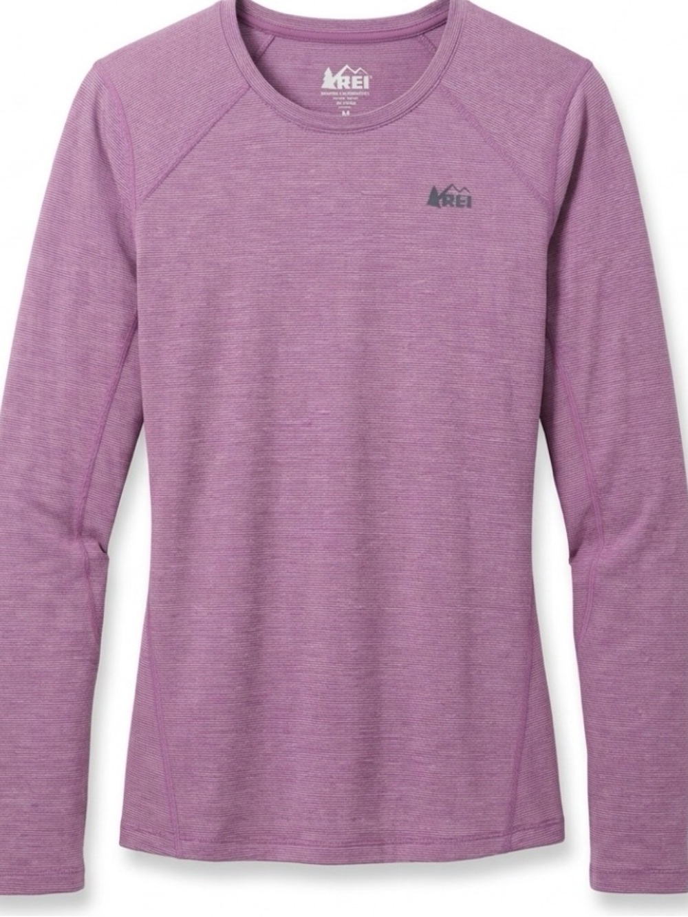 REI Women's Long Sleeve‎ Baselayer Crewneck Top. Size M. RN 37249